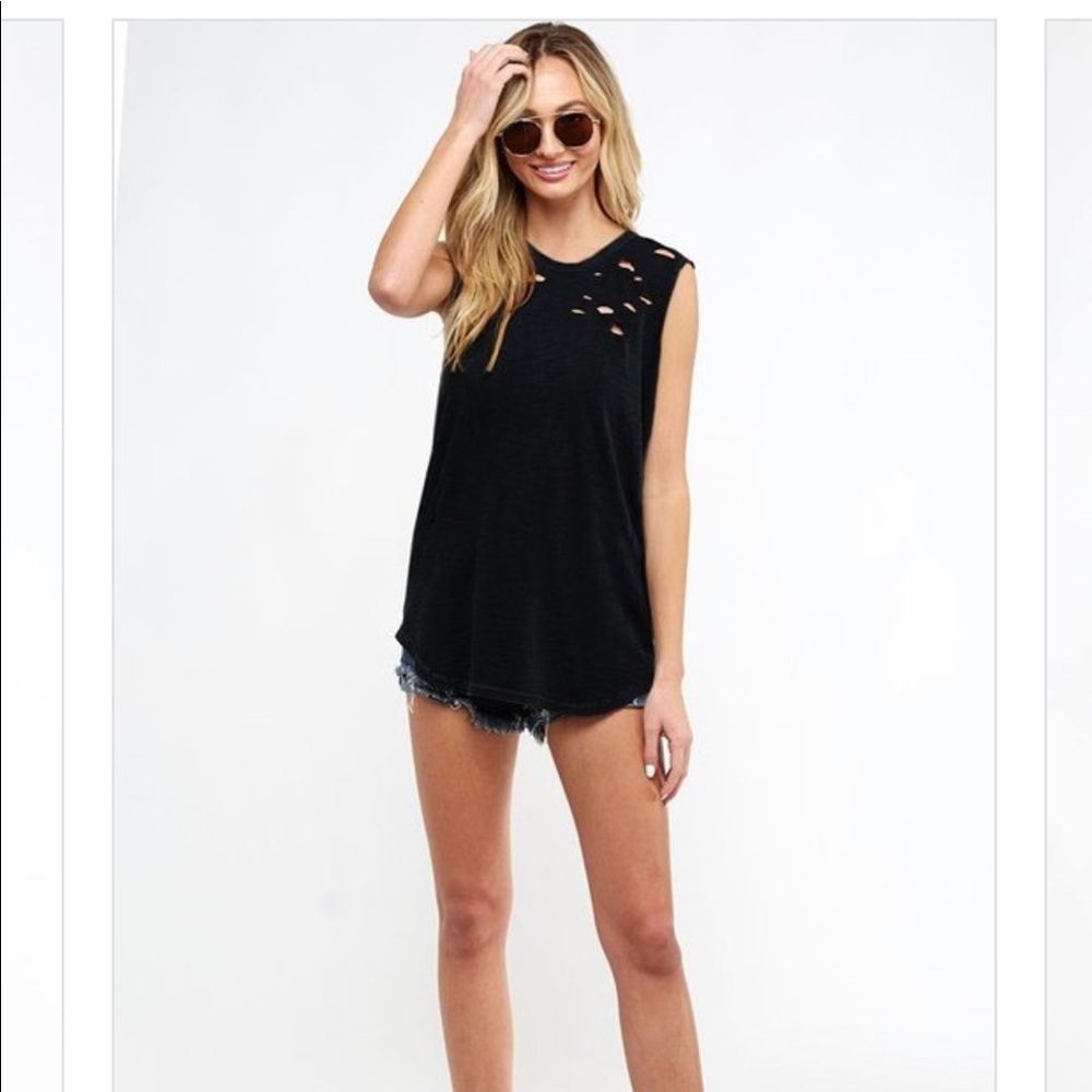 Distressed Tank Top